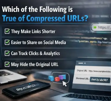 Comparison between long URL and compressed URL.