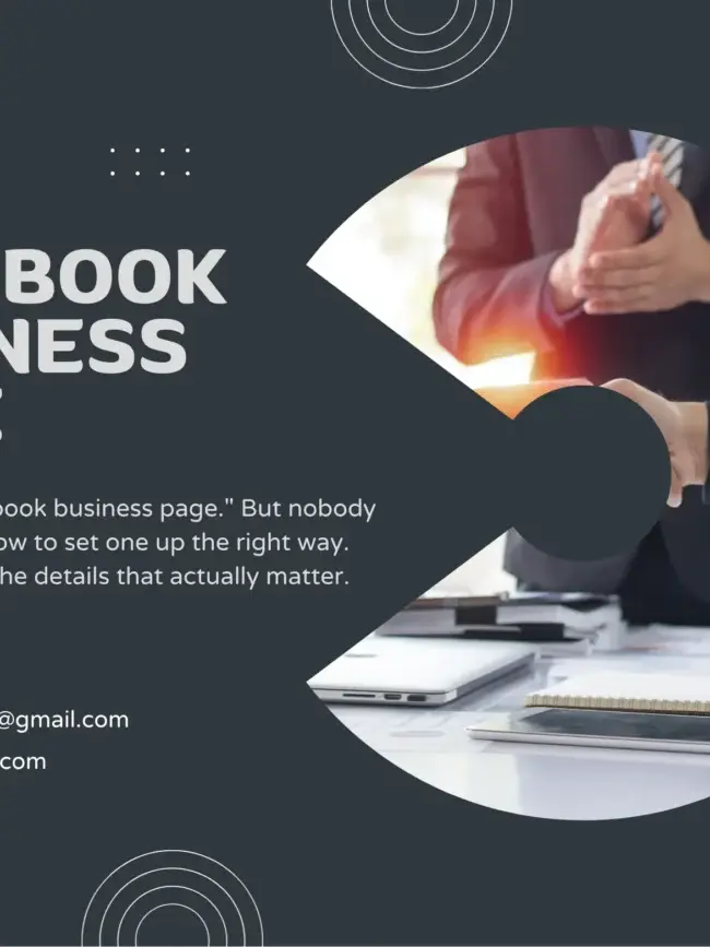 How to create a business facebook page