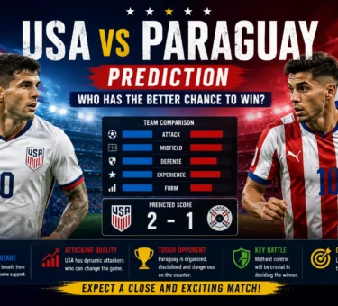 USA vs Paraguay Prediction: Who Has the Better Chance to Win?