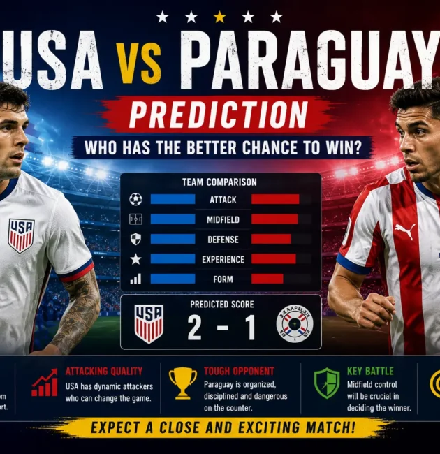 USA vs Paraguay Prediction: Who Has the Better Chance to Win?